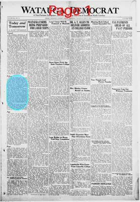 Page thumbnail for Watauga Democrat
