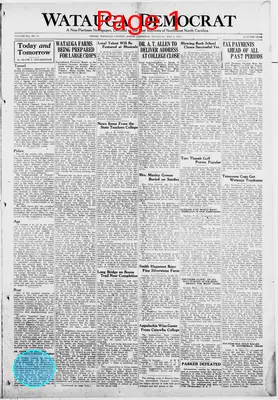 Page thumbnail for Watauga Democrat