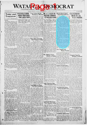 Page thumbnail for Watauga Democrat