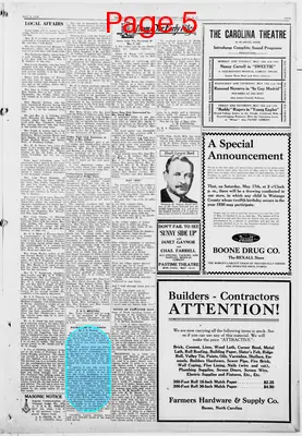 Page thumbnail for Watauga Democrat