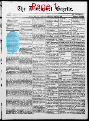 Page thumbnail for The Davenport Gazette