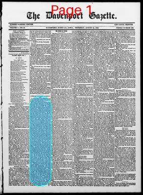Page thumbnail for The Davenport Gazette