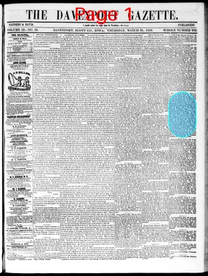 Page thumbnail for The Davenport Gazette