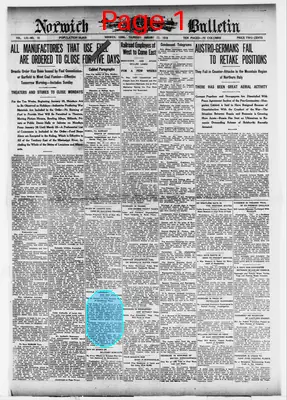 Page thumbnail for Norwich Bulletin