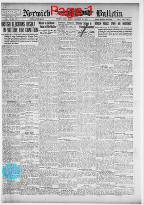 Page thumbnail for Norwich Bulletin