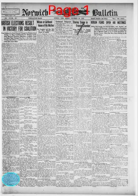 Page thumbnail for Norwich Bulletin