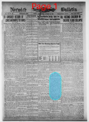 Page thumbnail for Norwich Bulletin