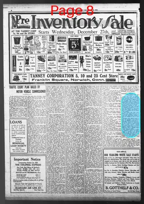 Page thumbnail for Norwich Bulletin