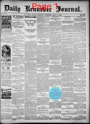 Page thumbnail for Daily Kennebec Journal