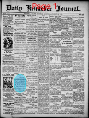 Page thumbnail for Daily Kennebec Journal