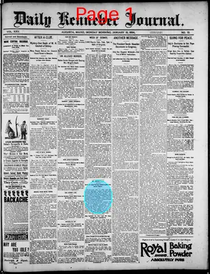 Page thumbnail for Daily Kennebec Journal
