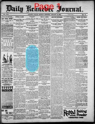 Page thumbnail for Daily Kennebec Journal