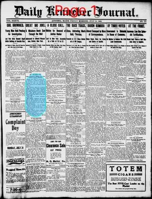 Page thumbnail for Daily Kennebec Journal