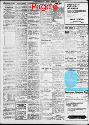 Page thumbnail for Daily Kennebec Journal