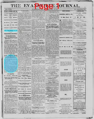 Page thumbnail for The Evansville Journal