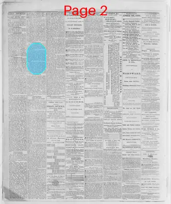 Page thumbnail for The Evansville Journal