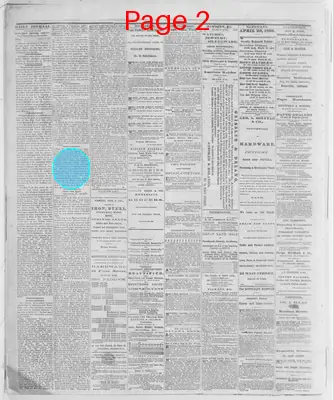 Page thumbnail for The Evansville Journal