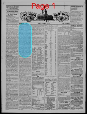 Page thumbnail for Indiana State Sentinel