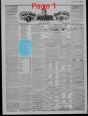 Page thumbnail for Indiana State Sentinel