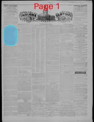 Page thumbnail for Indiana State Sentinel