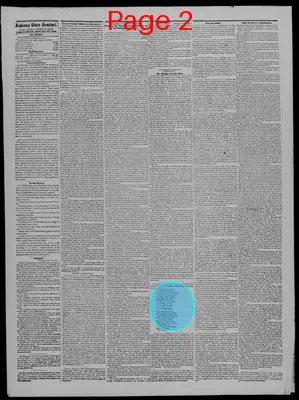 Page thumbnail for Indiana State Sentinel