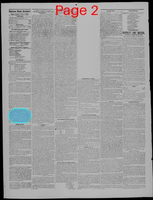 Page thumbnail for Indiana State Sentinel
