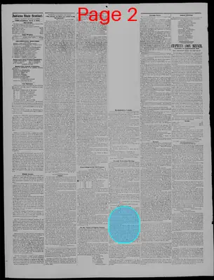 Page thumbnail for Indiana State Sentinel