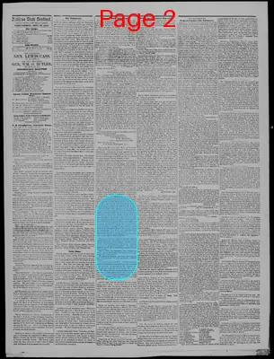 Page thumbnail for Indiana State Sentinel