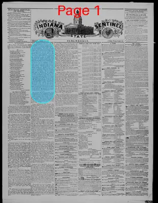Page thumbnail for Indiana State Sentinel