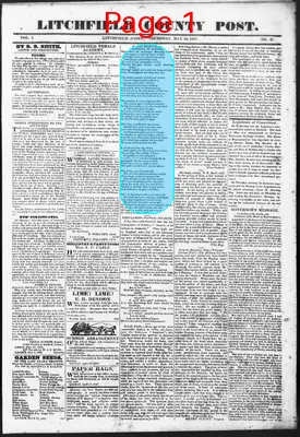 Page thumbnail for The Litchfield County Post