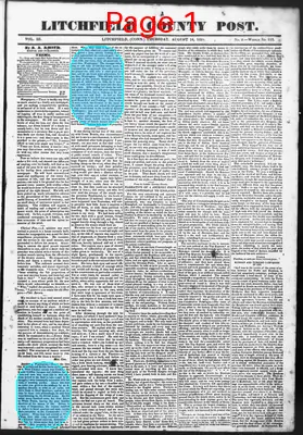 Page thumbnail for The Litchfield County Post