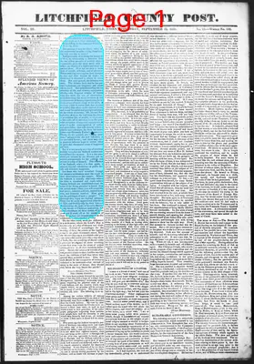 Page thumbnail for The Litchfield County Post