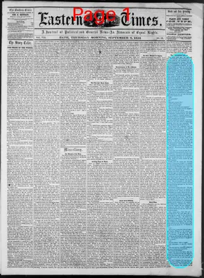 Page thumbnail for Eastern Times