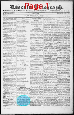 Page thumbnail for Lincoln Telegraph