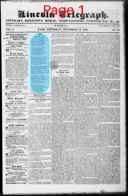 Page thumbnail for Lincoln Telegraph