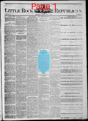 Page thumbnail for Little Rock Daily Republican