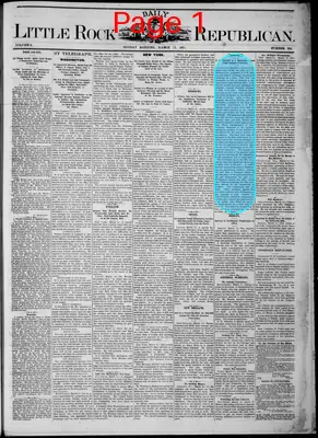 Page thumbnail for Little Rock Daily Republican