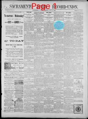 Page thumbnail for Sacramento Daily Record Union
