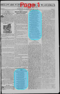 Page thumbnail for Delaware Patriot & American Watchman