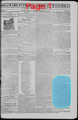 Page thumbnail for Delaware Patriot & American Watchman