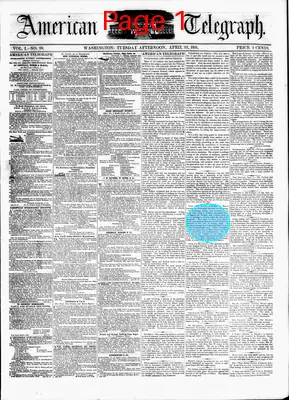 Page thumbnail for American Telegraph