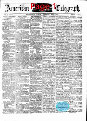 Page thumbnail for American Telegraph
