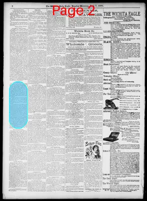 Page thumbnail for The Wichita Daily Eagle