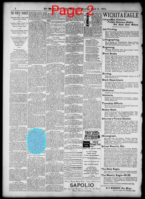 Page thumbnail for The Wichita Daily Eagle