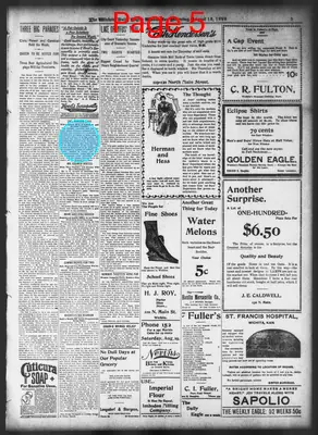 Page thumbnail for The Wichita Daily Eagle
