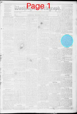 Page thumbnail for Washington Telegraph