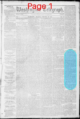 Page thumbnail for Washington Telegraph