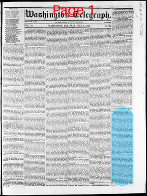 Page thumbnail for Washington Telegraph