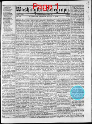 Page thumbnail for Washington Telegraph