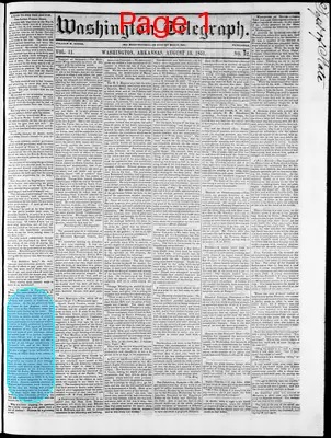 Page thumbnail for Washington Telegraph